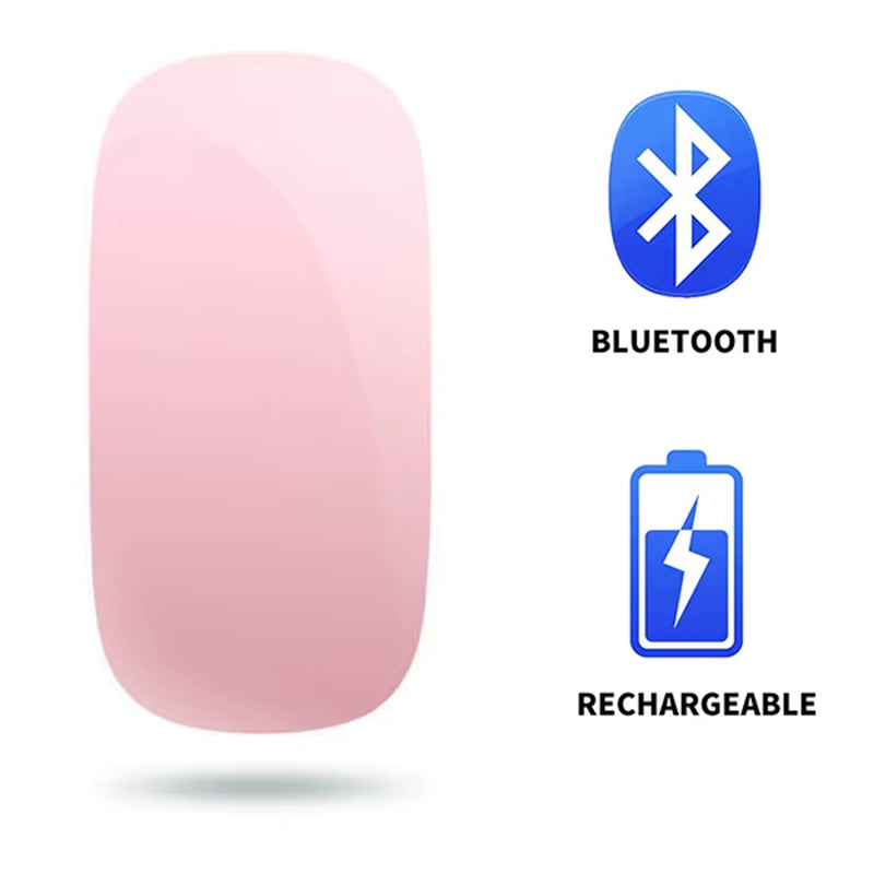 Bluetooth Wireless Mouse Arc Touch Magic Mice Ergonomic Ultra Thin Rechargeable Mouse Optical 1600 DPI Mause for Apple Macbook