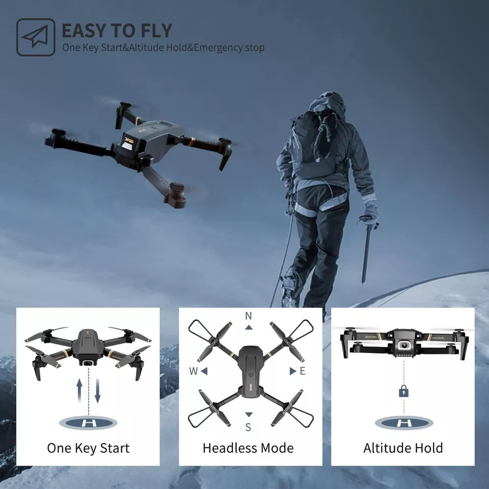 4DRC V4 Foldable Mini Drone with Camera 4K 1080P HD Drone ,3 Batteries,Drones for Adults Kids,Remote-Controlled Quadcopter,Logistics Is Randomly Sent by UPS,USPS,