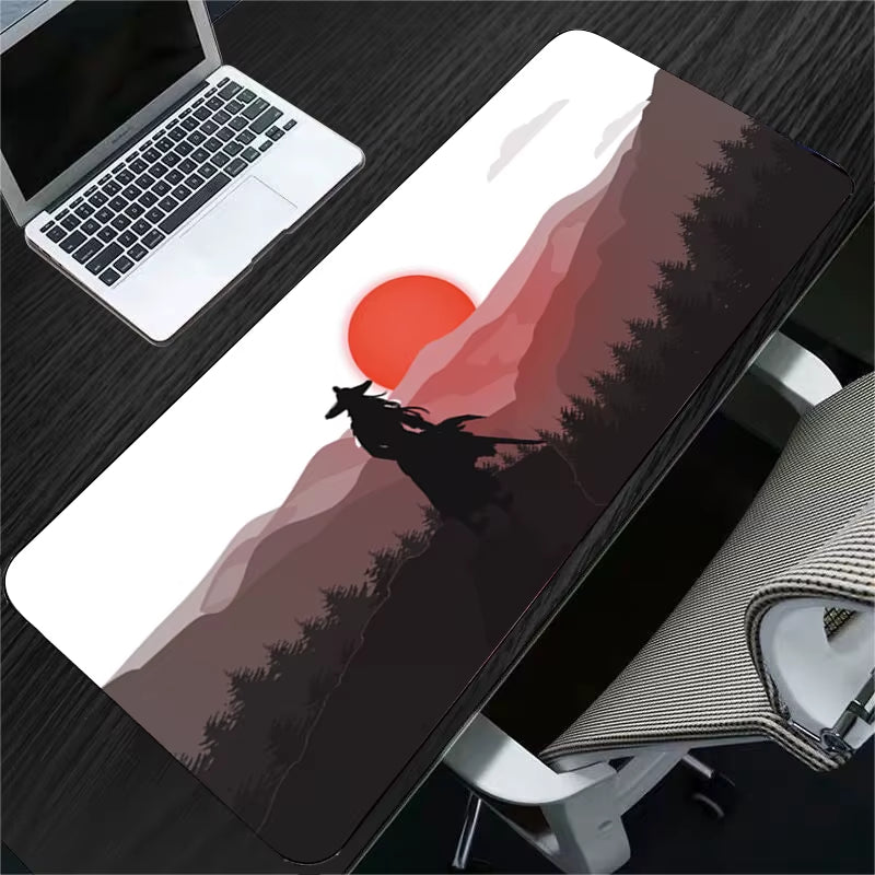 80X30Cm Large Gaming Mousepad Locking Edge Japan Landscape Anime Computer Rubber Mouse Pad Desktop Mat for Laptops for PC