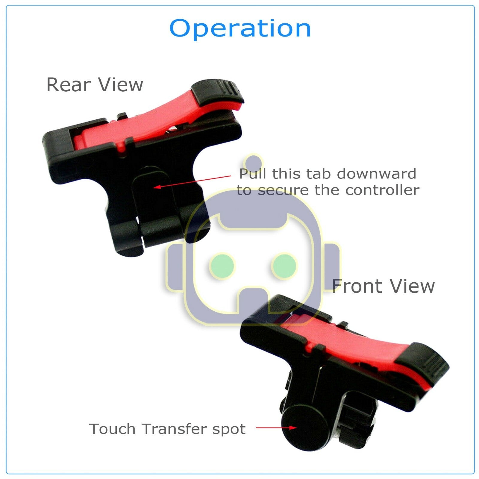 Mobile Phone Gaming Trigger Fire Button Smartphone Shooter Controller Left Right