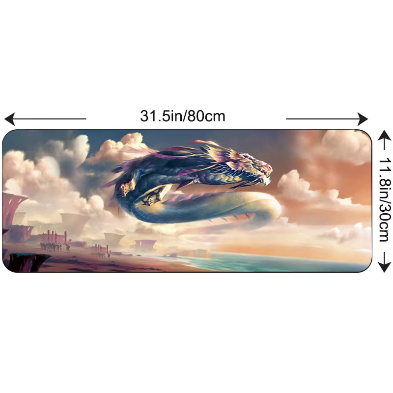 80X30Cm Large Gaming Mousepad Locking Edge Japan Landscape Anime Computer Rubber Mouse Pad Desktop Mat for Laptops for PC