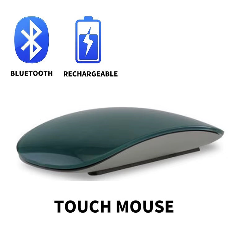 Bluetooth Wireless Mouse Arc Touch Magic Mice Ergonomic Ultra Thin Rechargeable Mouse Optical 1600 DPI Mause for Apple Macbook