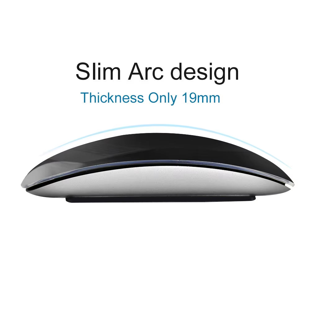 Bluetooth Wireless Mouse Arc Touch Magic Mice Ergonomic Ultra Thin Rechargeable Mouse Optical 1600 DPI Mause for Apple Macbook