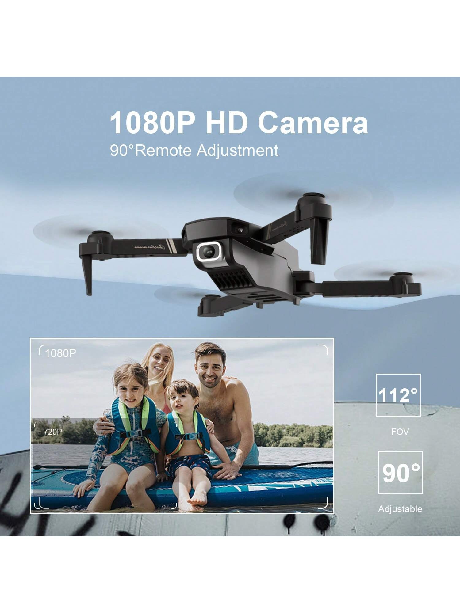 4DRC V4 Foldable Mini Drone with Camera 4K 1080P HD Drone ,3 Batteries,Drones for Adults Kids,Remote-Controlled Quadcopter,Logistics Is Randomly Sent by UPS,USPS,