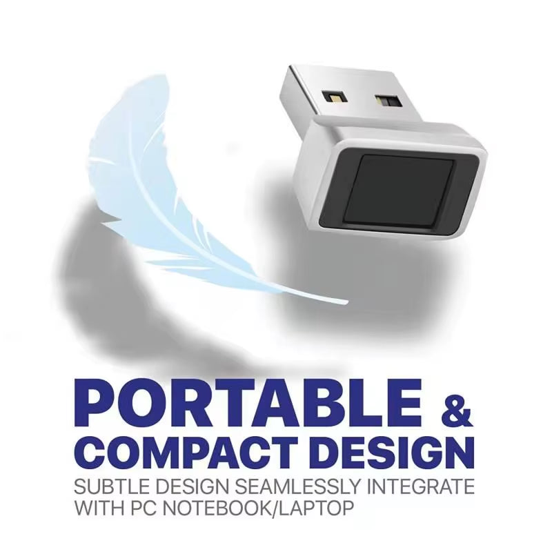 2025 plus USB Fingerprint Reader Module for Windows10 、11 Hello, Biometric Scanner Padlock for Laptops & PC