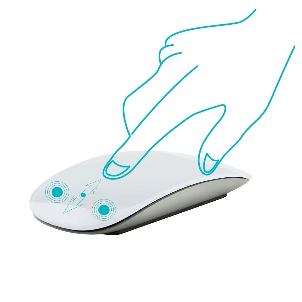 Bluetooth Wireless Mouse Arc Touch Magic Mice Ergonomic Ultra Thin Rechargeable Mouse Optical 1600 DPI Mause for Apple Macbook