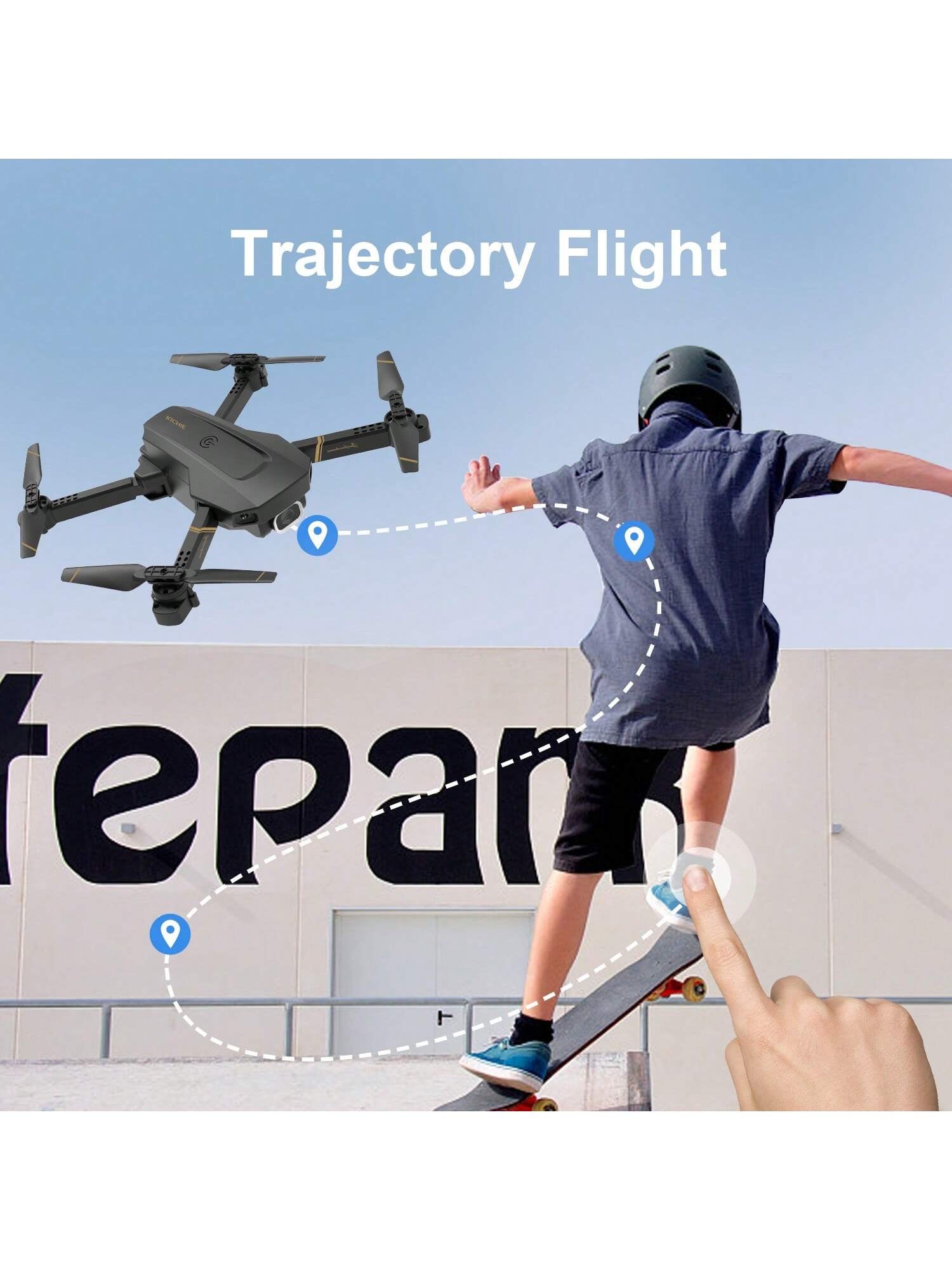 4DRC V4 Foldable Mini Drone with Camera 4K 1080P HD Drone ,3 Batteries,Drones for Adults Kids,Remote-Controlled Quadcopter,Logistics Is Randomly Sent by UPS,USPS,