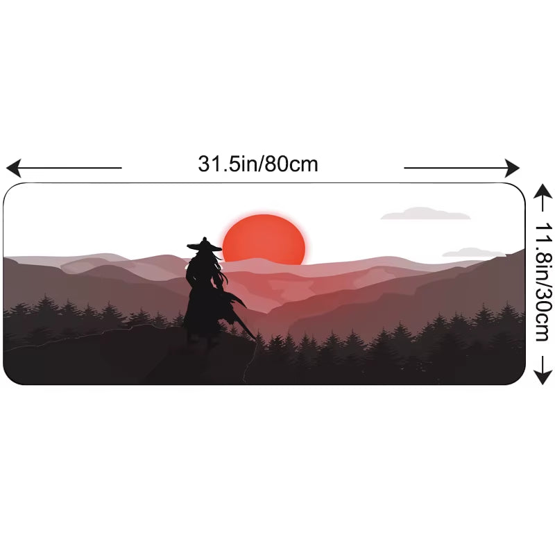 80X30Cm Large Gaming Mousepad Locking Edge Japan Landscape Anime Computer Rubber Mouse Pad Desktop Mat for Laptops for PC