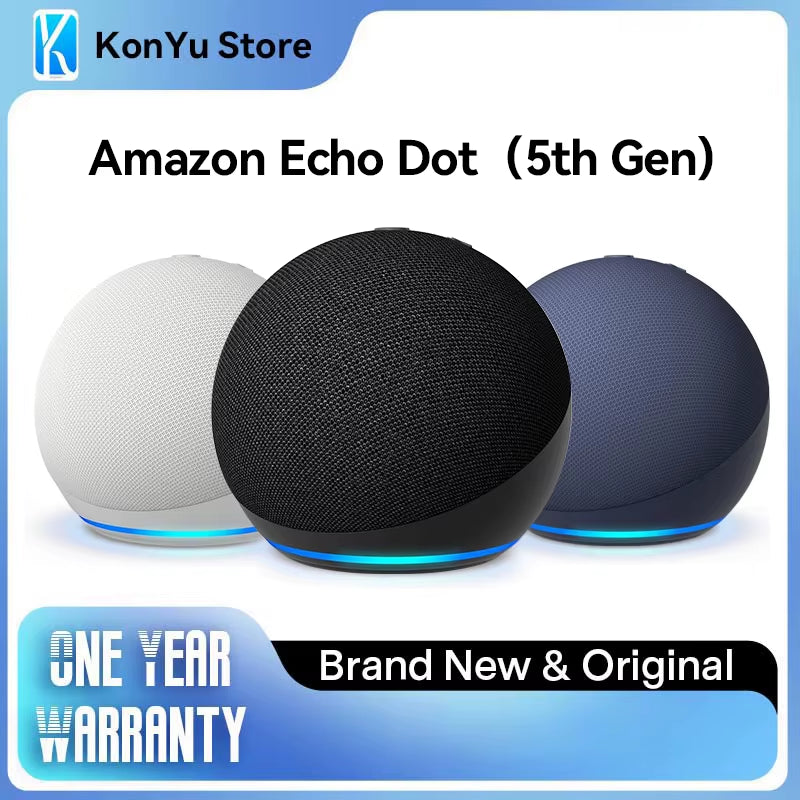Experience Vibrant Sound with the Amazon Echo Dot (5th Gen) - Your Perfect Alexa Speaker for Every Room!