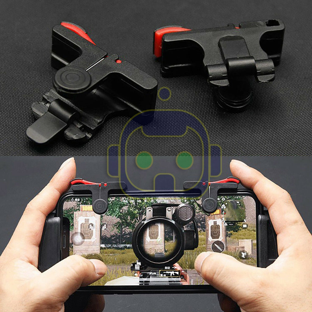 Mobile Phone Gaming Trigger Fire Button Smartphone Shooter Controller Left Right